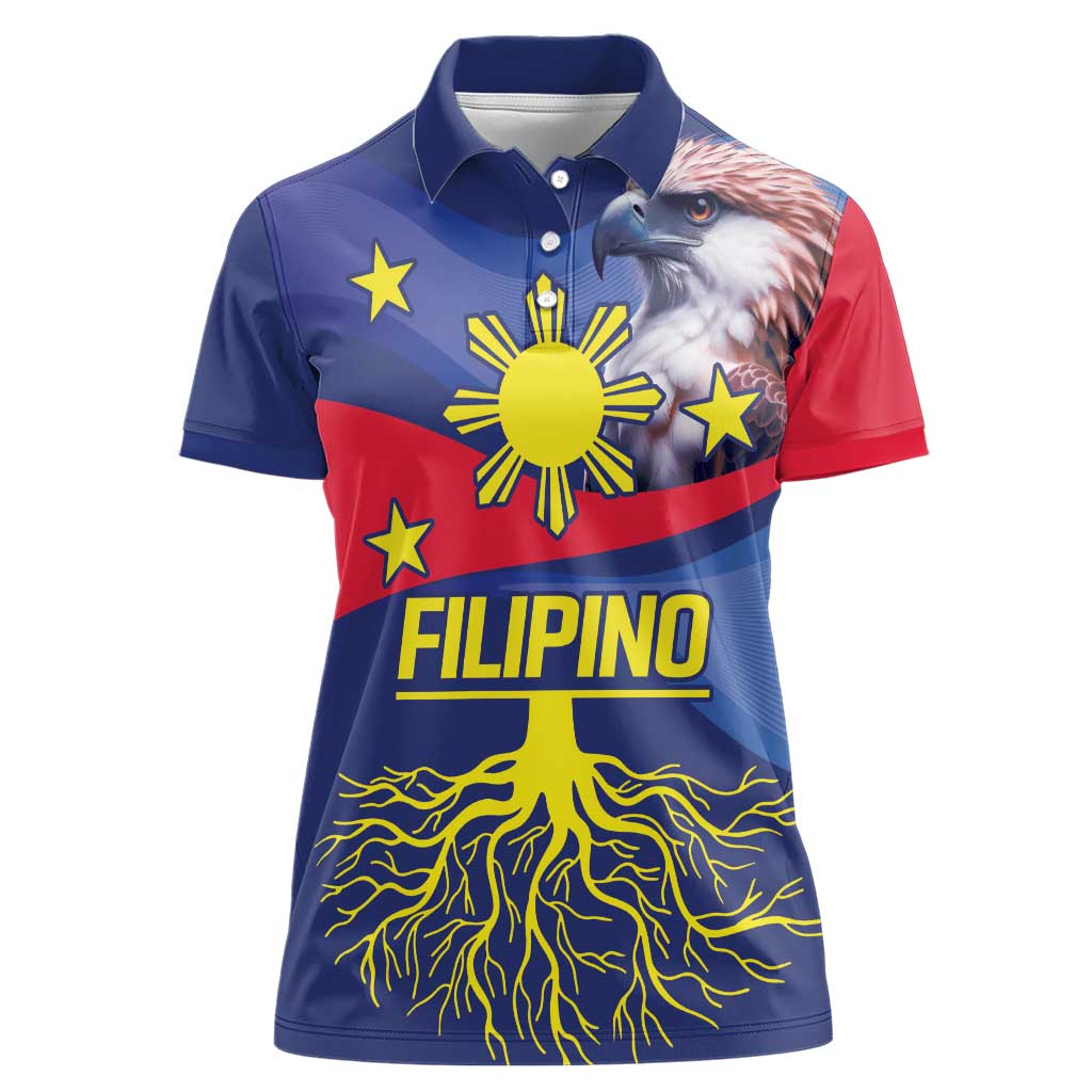 Personalized Filipino Roots Philippines Heritage Women Polo Shirt