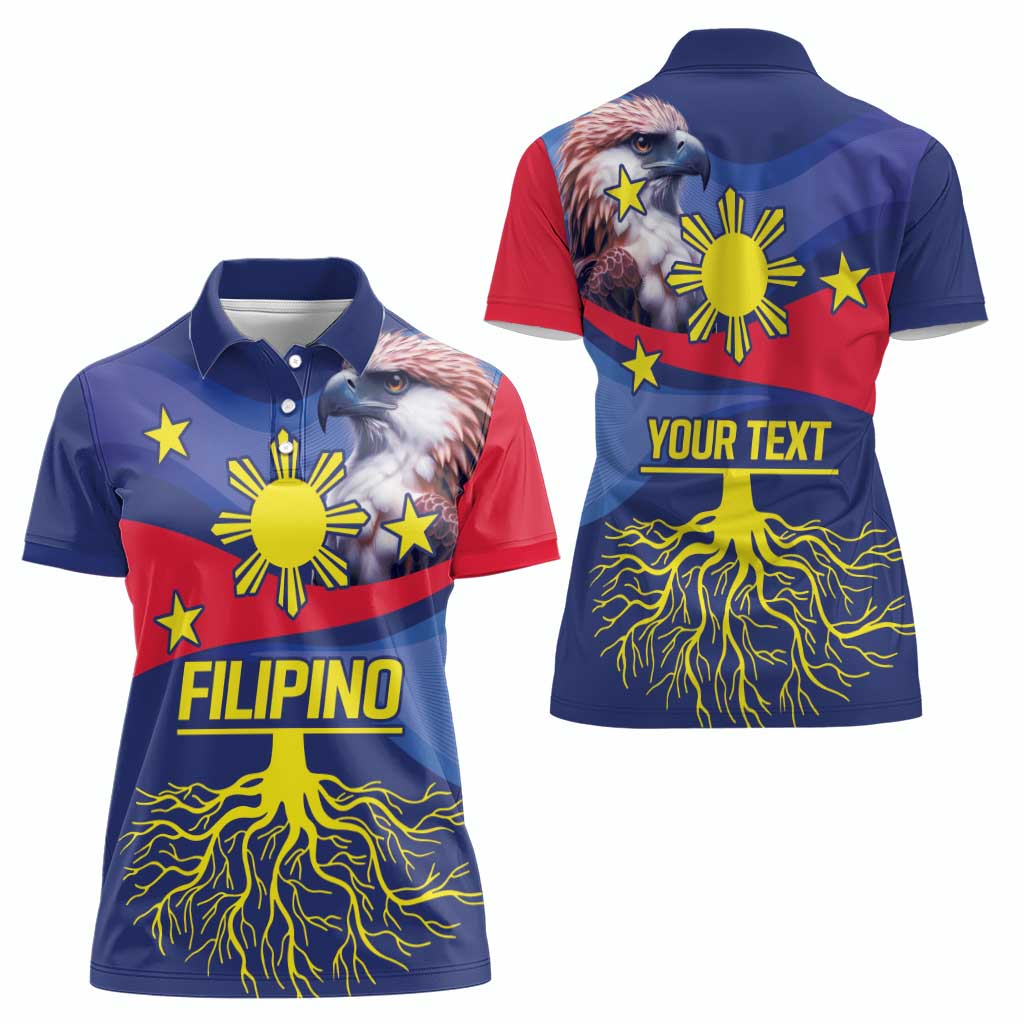 Personalized Filipino Roots Philippines Heritage Women Polo Shirt