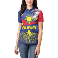 Personalized Filipino Roots Philippines Heritage Women Polo Shirt