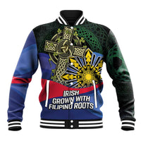 Personalized Irish Grown With Filipino Roots Baseball Jacket