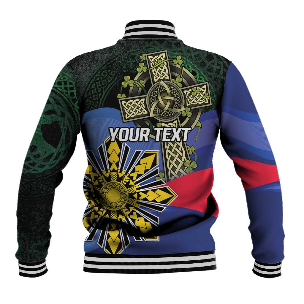 Personalized Irish Grown With Filipino Roots Baseball Jacket