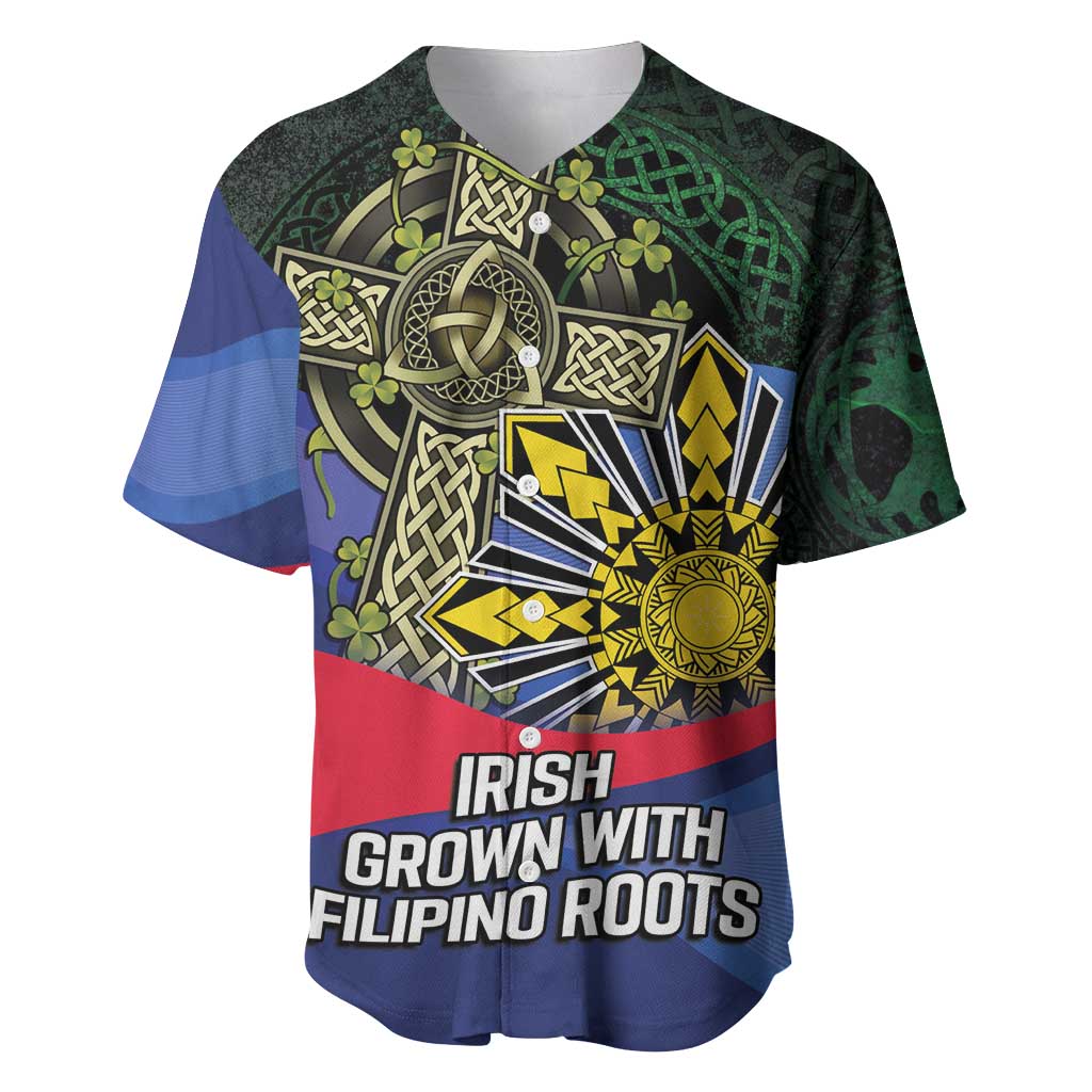Personalized Irish Grown With Filipino Roots Baseball Jersey