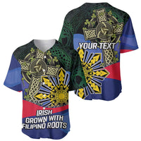 Personalized Irish Grown With Filipino Roots Baseball Jersey