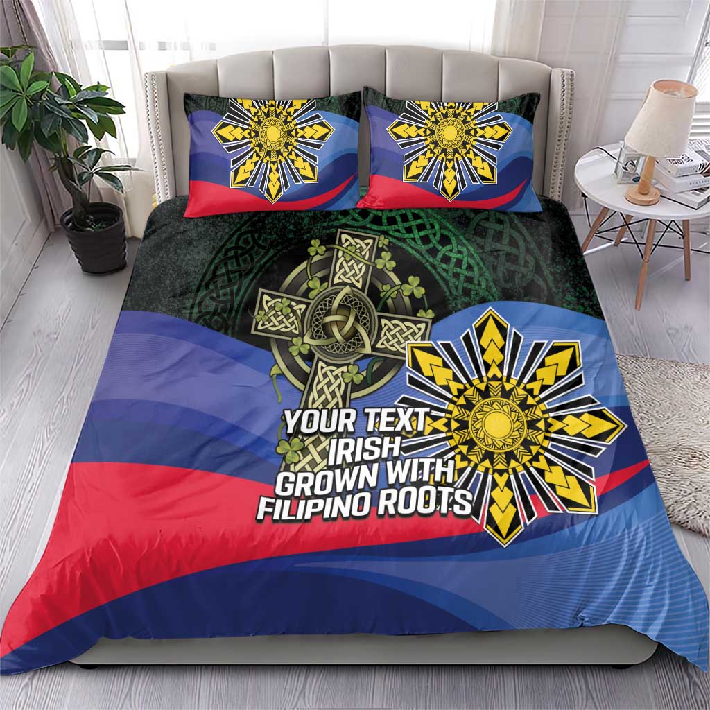 Personalized Irish Grown With Filipino Roots Bedding Set