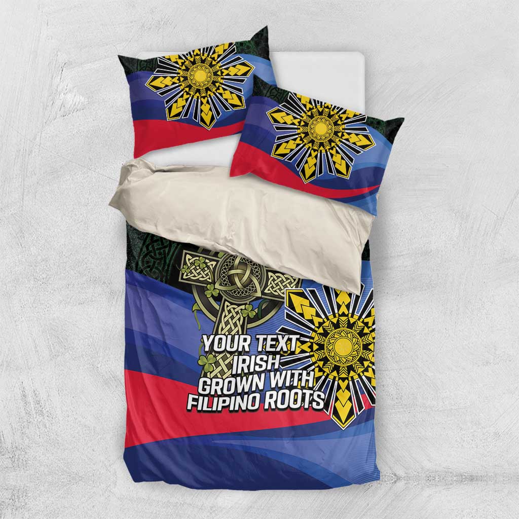 Personalized Irish Grown With Filipino Roots Bedding Set