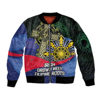 Personalized Irish Grown With Filipino Roots Bomber Jacket