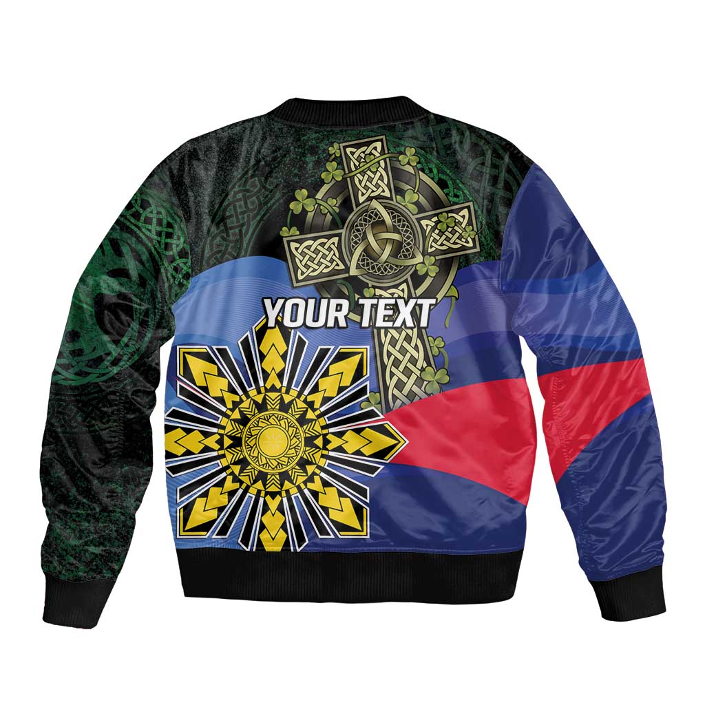 Personalized Irish Grown With Filipino Roots Bomber Jacket