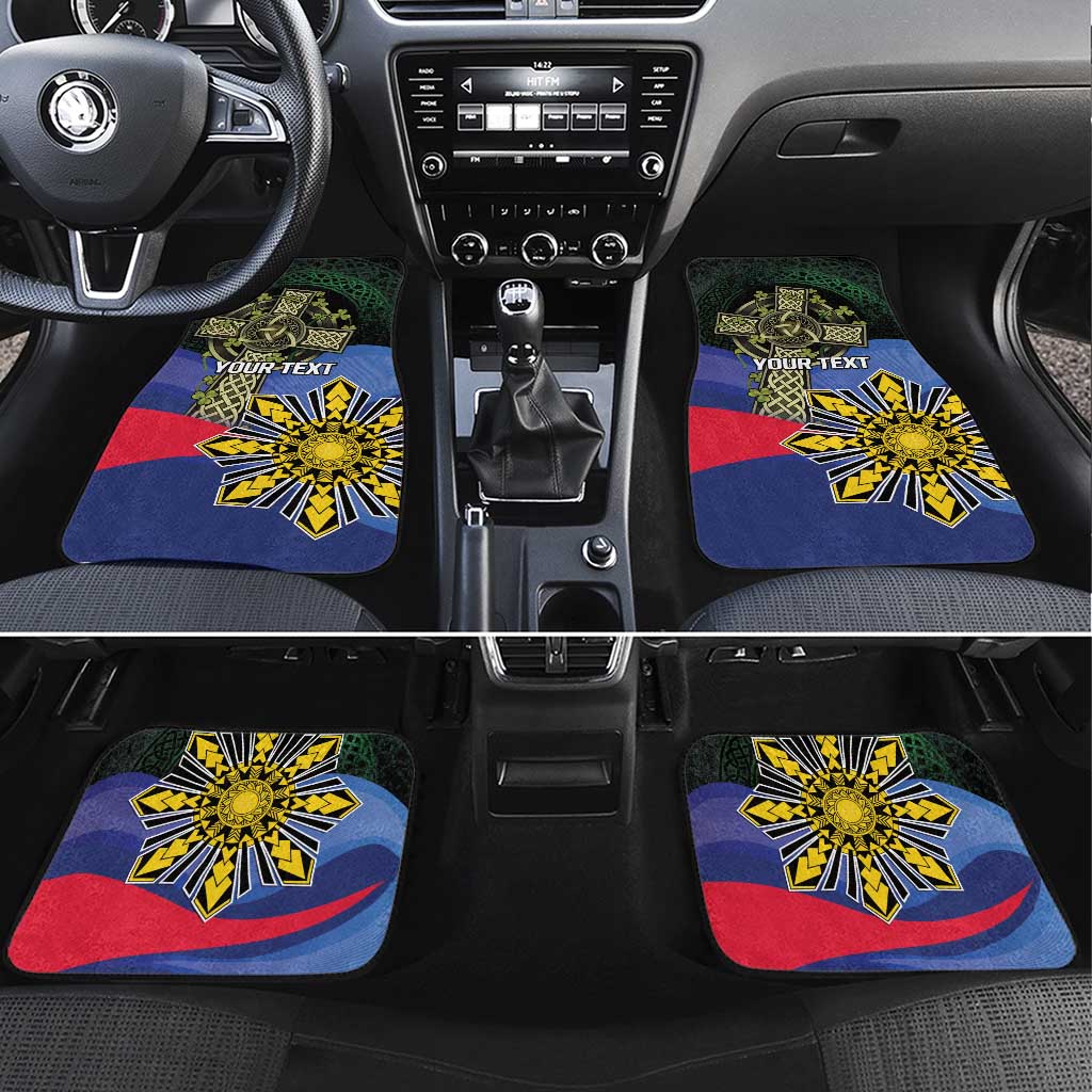 Personalized Irish Grown With Filipino Roots Car Mats