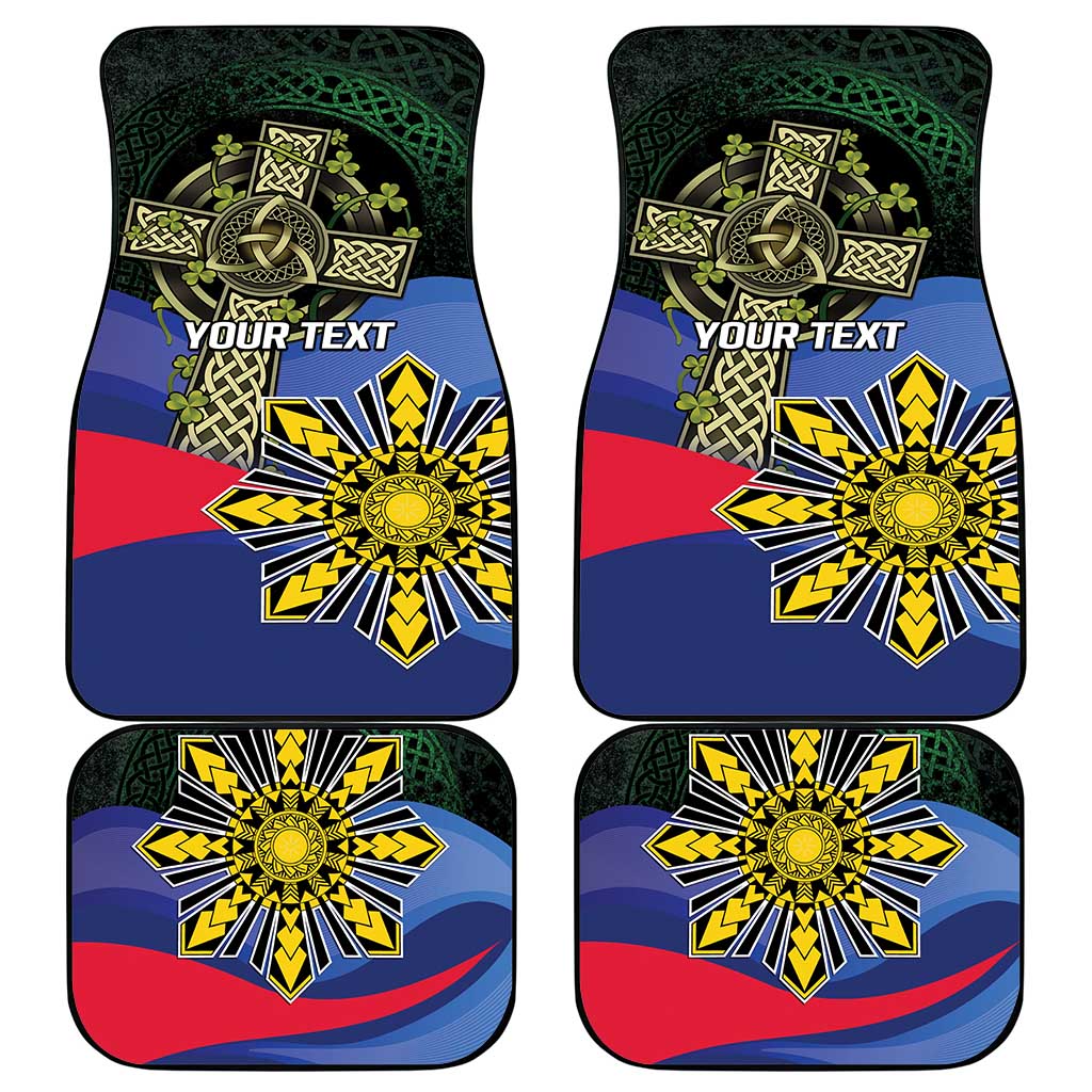Personalized Irish Grown With Filipino Roots Car Mats