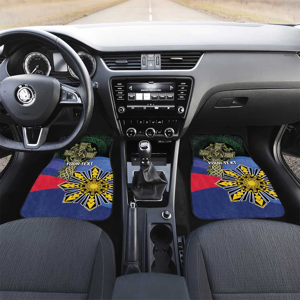 Personalized Irish Grown With Filipino Roots Car Mats