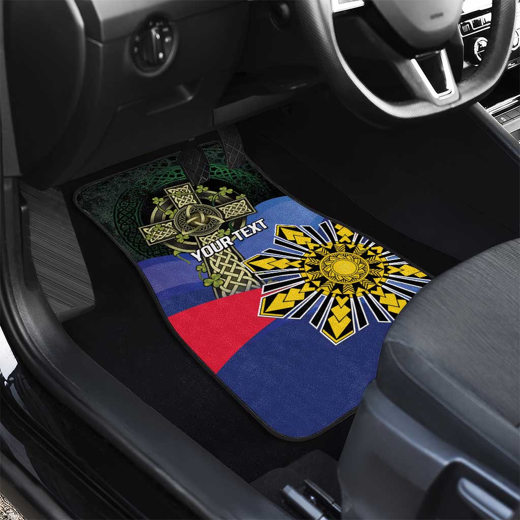 Personalized Irish Grown With Filipino Roots Car Mats