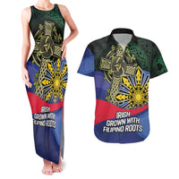 Personalized Irish Grown With Filipino Roots Couples Matching Tank Maxi Dress and Hawaiian Shirt