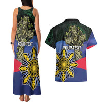 Personalized Irish Grown With Filipino Roots Couples Matching Tank Maxi Dress and Hawaiian Shirt