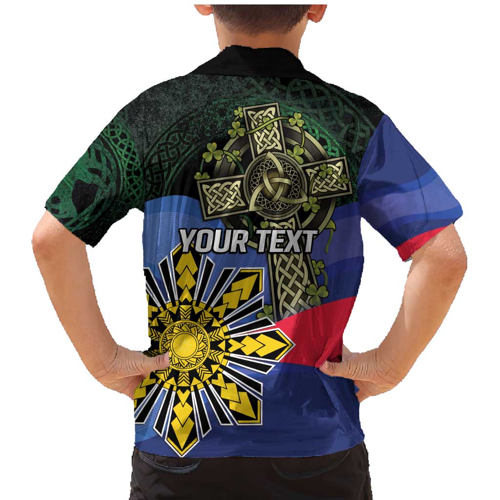 Personalized Irish Grown With Filipino Roots Family Matching Mermaid Dress and Hawaiian Shirt