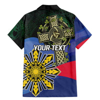 Personalized Irish Grown With Filipino Roots Family Matching Mermaid Dress and Hawaiian Shirt