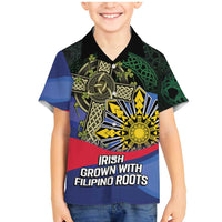 Personalized Irish Grown With Filipino Roots Family Matching Mermaid Dress and Hawaiian Shirt