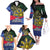 Personalized Irish Grown With Filipino Roots Family Matching Off The Shoulder Long Sleeve Dress and Hawaiian Shirt