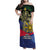 Personalized Irish Grown With Filipino Roots Family Matching Off Shoulder Maxi Dress and Hawaiian Shirt