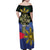 Personalized Irish Grown With Filipino Roots Family Matching Off Shoulder Maxi Dress and Hawaiian Shirt