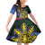 Personalized Irish Grown With Filipino Roots Family Matching Off Shoulder Short Dress and Hawaiian Shirt