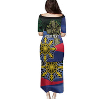 Personalized Irish Grown With Filipino Roots Family Matching Puletasi and Hawaiian Shirt