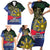 Personalized Irish Grown With Filipino Roots Family Matching Short Sleeve Bodycon Dress and Hawaiian Shirt