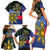 Personalized Irish Grown With Filipino Roots Family Matching Short Sleeve Bodycon Dress and Hawaiian Shirt