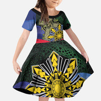 Personalized Irish Grown With Filipino Roots Family Matching Summer Maxi Dress and Hawaiian Shirt