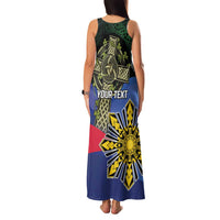 Personalized Irish Grown With Filipino Roots Family Matching Tank Maxi Dress and Hawaiian Shirt