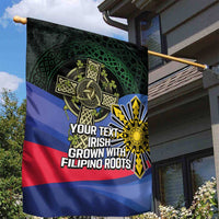 Personalized Irish Grown With Filipino Roots Garden Flag