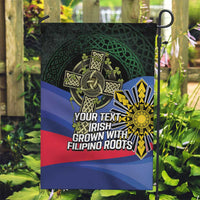 Personalized Irish Grown With Filipino Roots Garden Flag