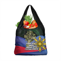 Personalized Irish Grown With Filipino Roots Grocery Bag