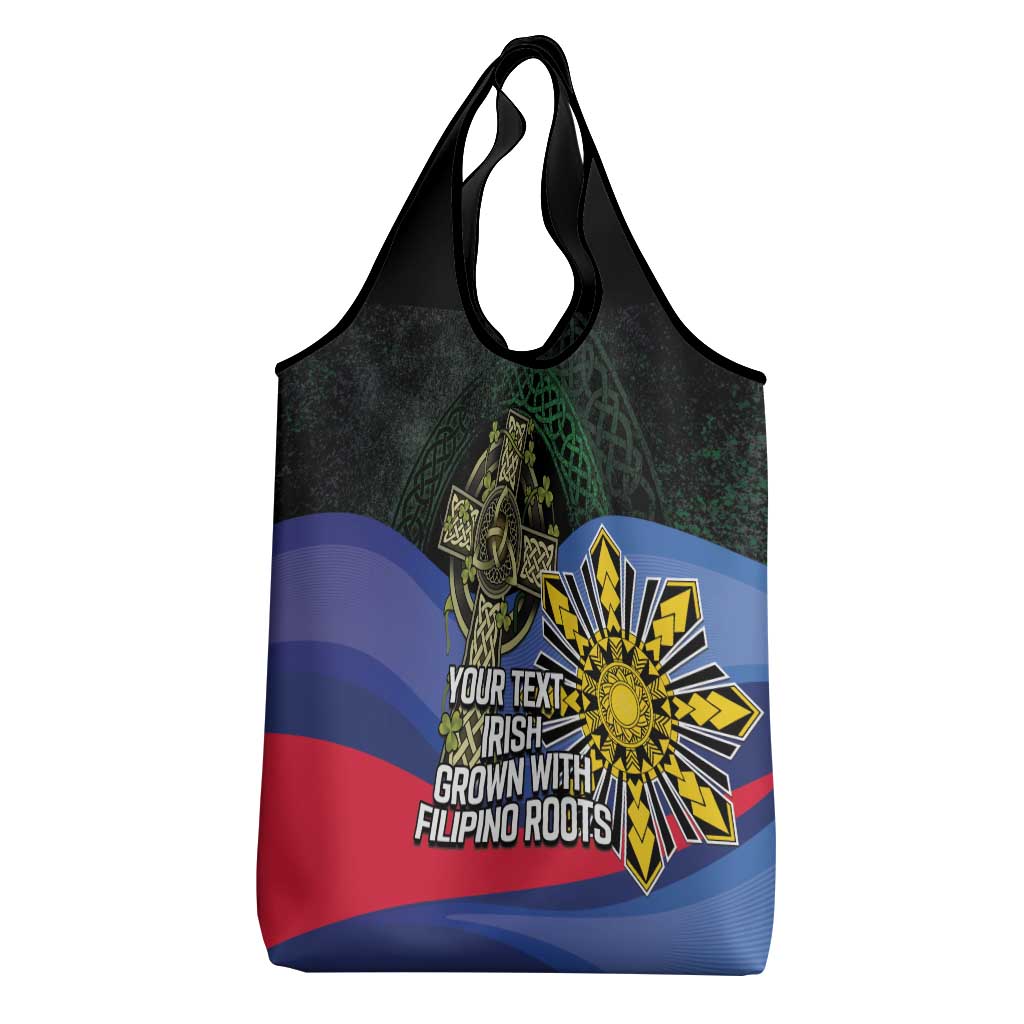 Personalized Irish Grown With Filipino Roots Grocery Bag