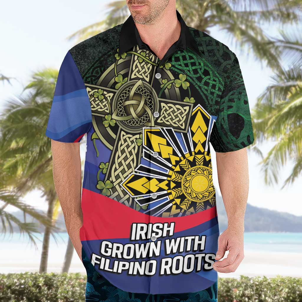 Personalized Irish Grown With Filipino Roots Hawaiian Shirt