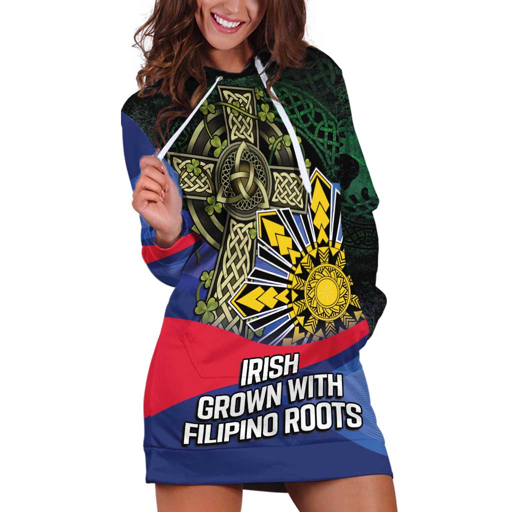 Personalized Irish Grown With Filipino Roots Hoodie Dress