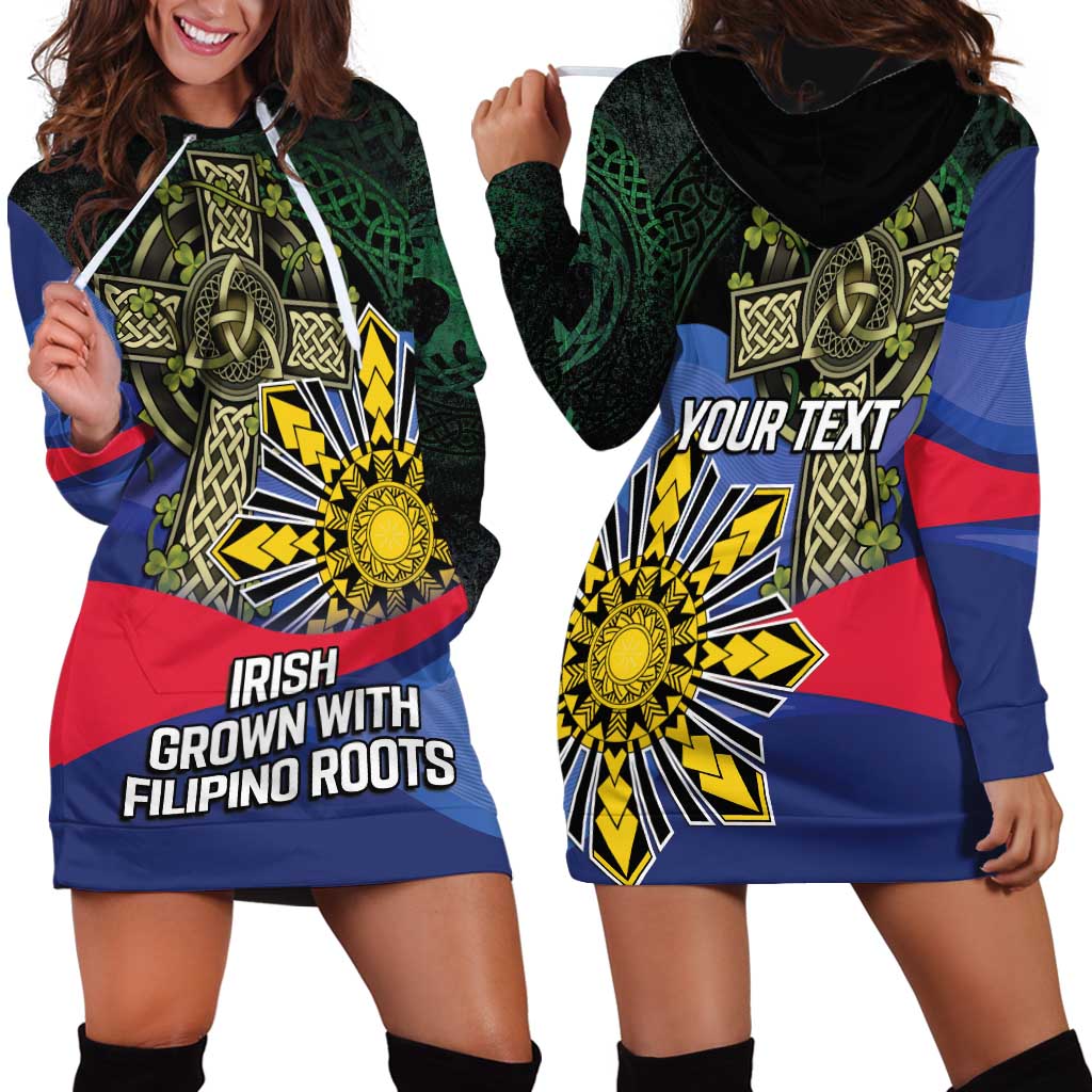 Personalized Irish Grown With Filipino Roots Hoodie Dress