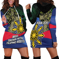 Personalized Irish Grown With Filipino Roots Hoodie Dress