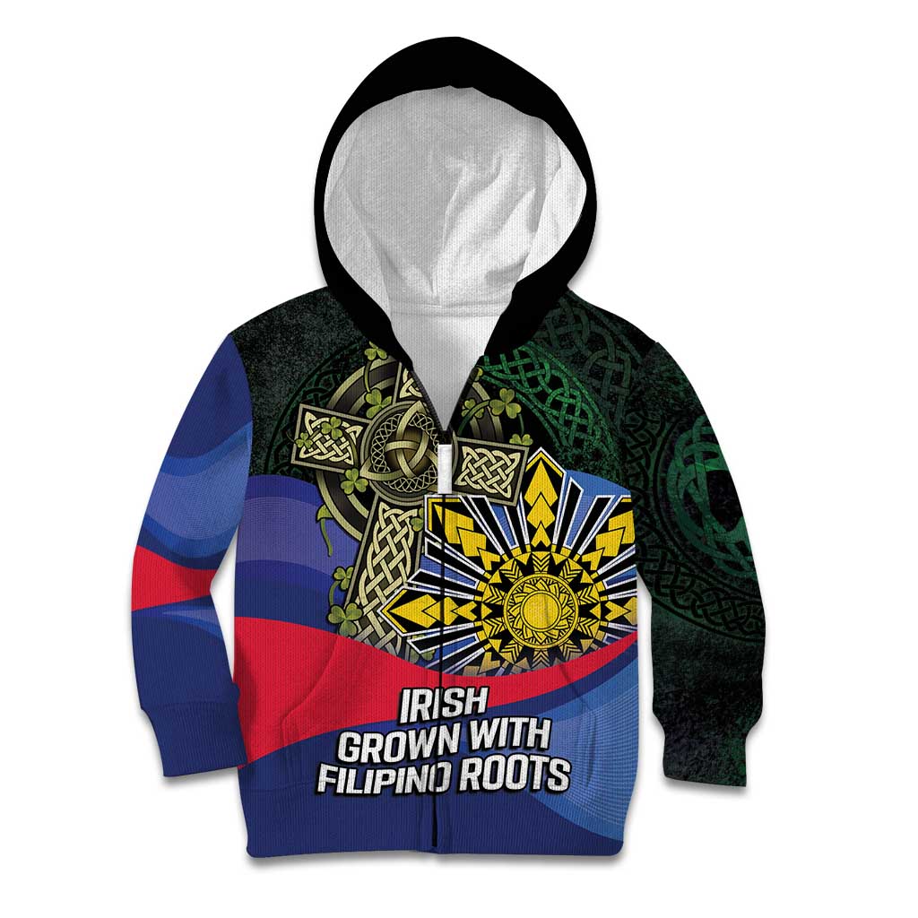 Personalized Irish Grown With Filipino Roots Kid Hoodie