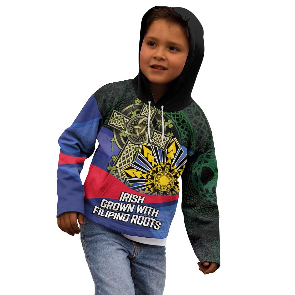 Personalized Irish Grown With Filipino Roots Kid Hoodie