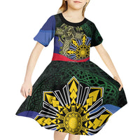 Personalized Irish Grown With Filipino Roots Kid Short Sleeve Dress