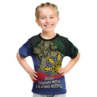 Personalized Irish Grown With Filipino Roots Kid T Shirt