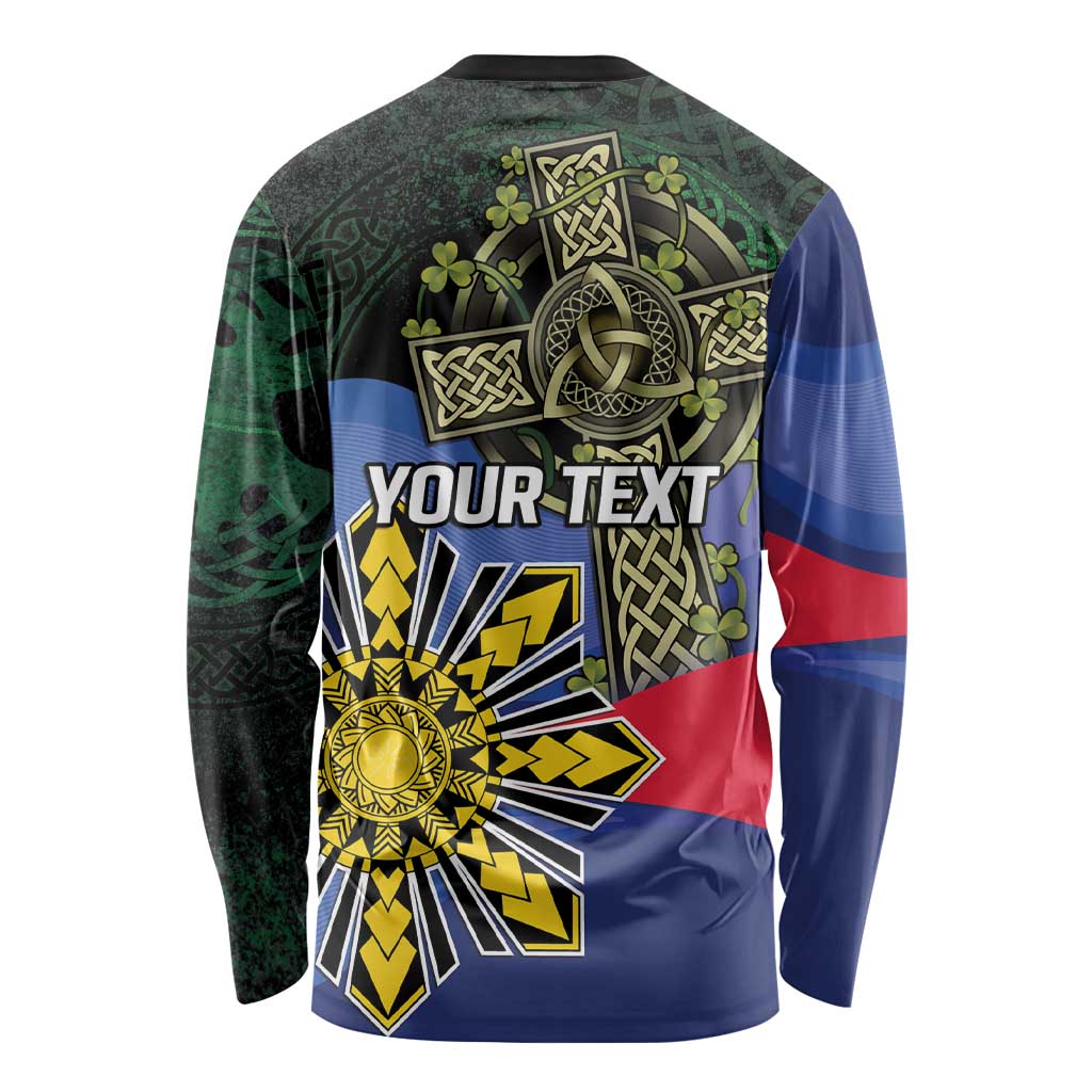 Personalized Irish Grown With Filipino Roots Long Sleeve Shirt