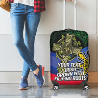 Personalized Irish Grown With Filipino Roots Luggage Cover