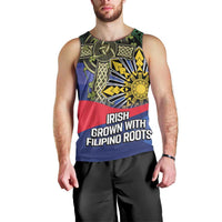 Personalized Irish Grown With Filipino Roots Men Tank Top