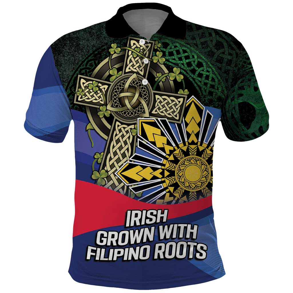 Personalized Irish Grown With Filipino Roots Polo Shirt