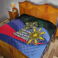 Personalized Irish Grown With Filipino Roots Quilt