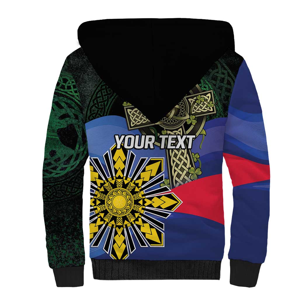 Personalized Irish Grown With Filipino Roots Sherpa Hoodie