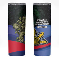 Personalized Irish Grown With Filipino Roots Skinny Tumbler