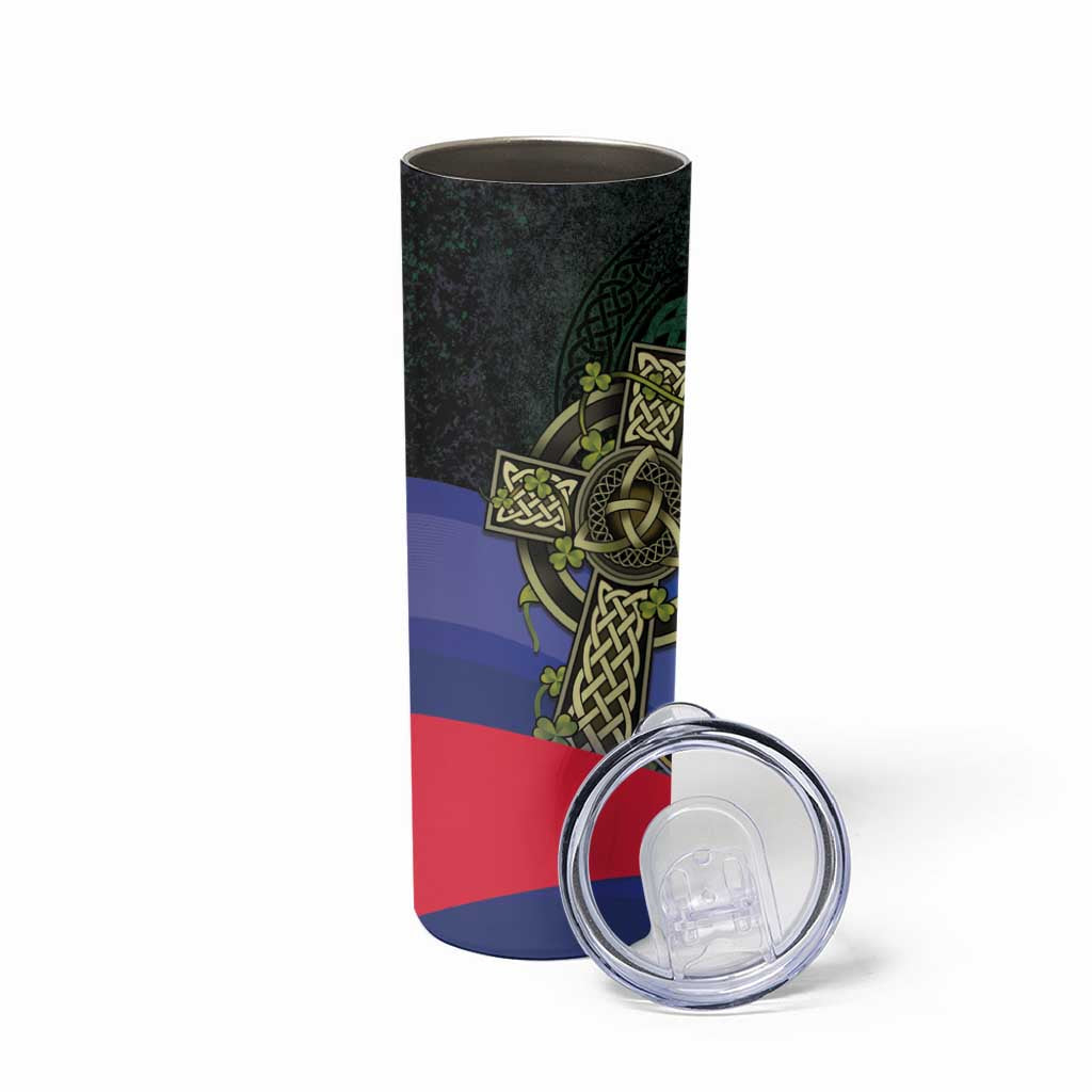 Personalized Irish Grown With Filipino Roots Skinny Tumbler