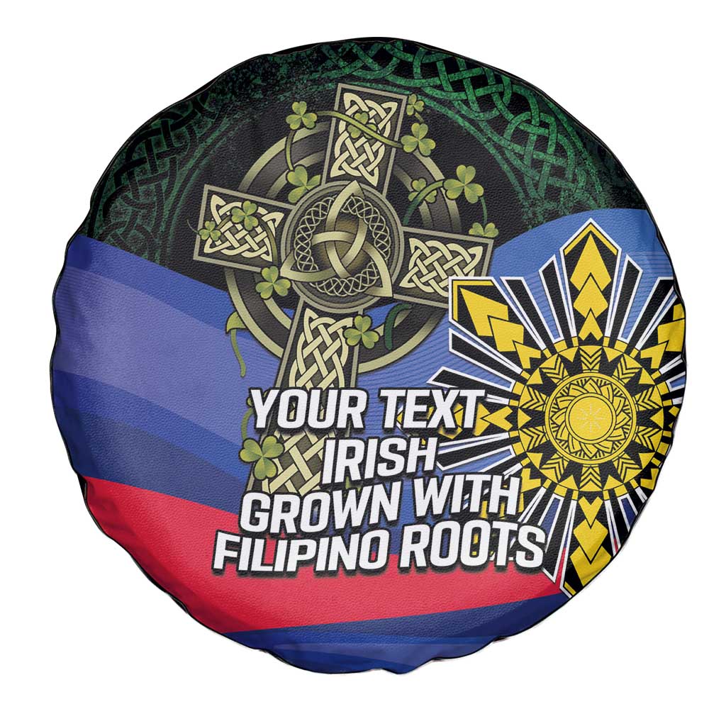 Personalized Irish Grown With Filipino Roots Spare Tire Cover